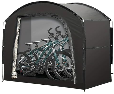 Tuxxjzm Bike Storage Shelter | Oxford Cloth Bike Organizer Tent,Large-capacity Storage Supplies for Motorcycle Garden Tools Camping Gear Pool Equipment