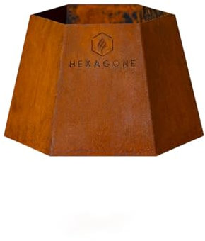 Pied Bas Grand Banquet Corten (brasero-plancha Hexagone)