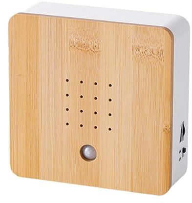 Enceinte oiseau avec détecteur de mouvement – Boîte à son oiseau chantant avec audio naturel, veilleuse rechargeable par USB, machine intelligente à bruit animal pour chambre à coucher, cheminée
