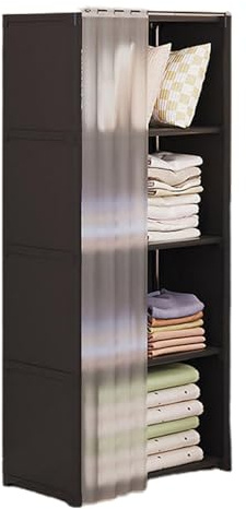 Generico Armadio - Grande Capacità Di Archiviazione Guardaroba In Tessuto Non Tessuto Con Struttura In Metallo - Risparmio Spazio Armadio Per Camera Da Letto, Dormitorio, Spogliatoio O Corridoio