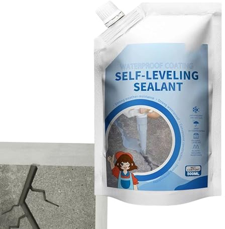 Sellador para Grietas de Hormigón - 400ml Sellador Elástico Impermeable para Asfalto y Pavimento,Adhesivo para Nivelación de Juntas de Cemento y Baldosas - Para Asfalto Suelos Paredes