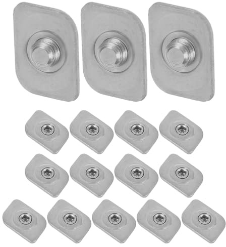 OSALADI 16pcs Stainless Steel Window Limiters for Sliding Horizontal Windows Weatherproof Security Lock Stoppers with Fixing Plates Replacement Parts for Home Office Safety Easy DIY