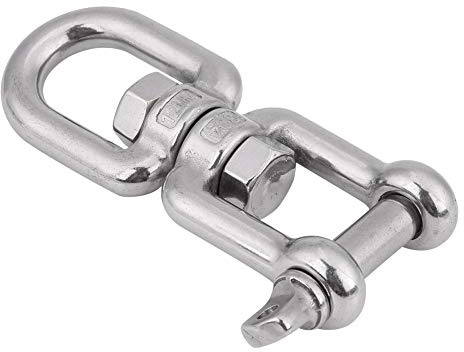 Aumotop Manille à Pression en Acier Inoxydable 304, Solide et Résistante à la Corrosion, Manille Marine de Remplacement pour Les Marins, Disponible en Taille 10 Mm (12mm)
