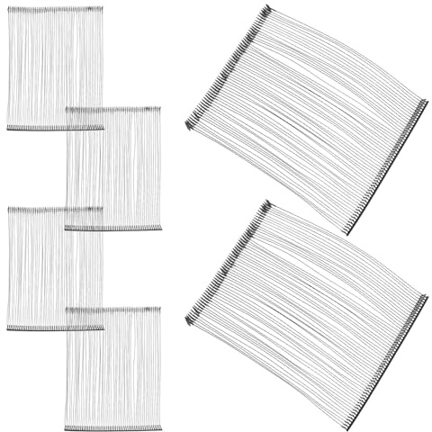 SOIMISS Attaches D’étiquettes en Plastique Forme T Noires 125 Mm Lot 500 Pièces pour Pistolet à Étiquettes Standard, Recharges D’épingles de Fixation pour Étiquetage Prix