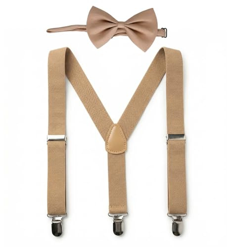 Daelesr 1 Piezas Tirantes Elásticos para Pantalones, Ajustables Pajaritas Y Forma,Tirante con Clips para Infantil Niños Niñas 1-10 años