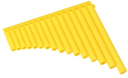 Panflöte Instrument Panflöte Traditionelles 16-Pfeifen-Instrument In C-Dur Geeignet Für Anfänger Und Profispieler(16 tubes in yellow)