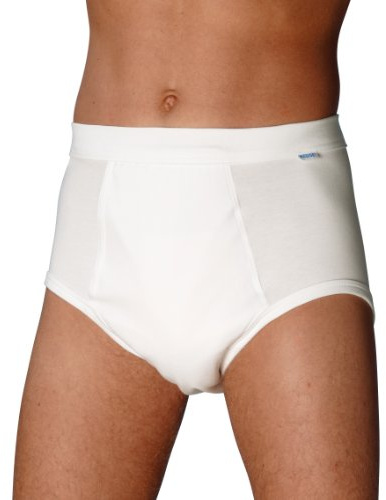 MEDISET made by modellia Inkontinez-Slip für Herren bei leichter - mittlerer Inkontinenz mit eingearbeiteter Saugeinlage ca. 250ml und spezial Beschichtung, Gr. 6, weiss