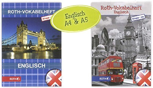 Vokabelheft Klapp-up A4 Englisch 64 Seiten für clevere Faule 2 Motive sortiert, 12 Stück