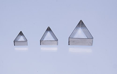 Triangle Cutter Set (10/15/20mm) - Stainless Steel Sugarcraft Cutter