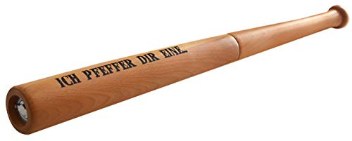 Pfeffermühle Baseballschläger ICH Pfeffer DIR EINE