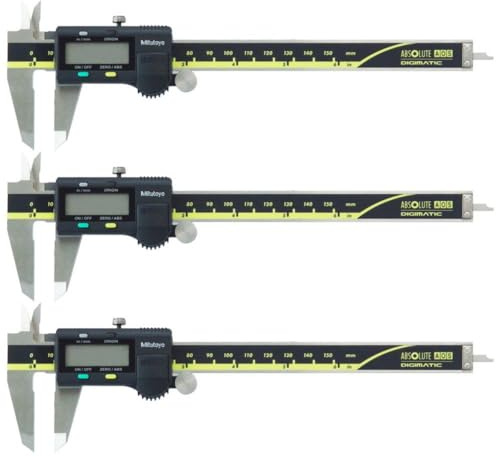 Mitutoyo 500-196-30 Pack of 3 Standard Digital Caliper Series 500 0-150mm (0-6)