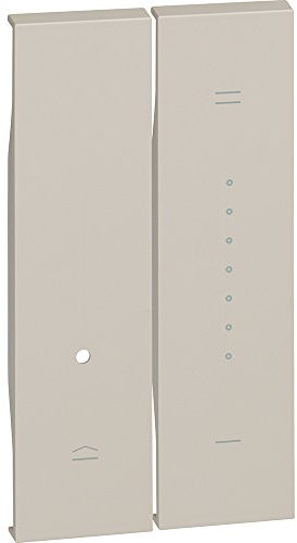 Bticino KM19 Cover Living Now da Applicare su Interruttori Dimmer (Art. K4410,K4411), 2 Moduli, Colore Sabbia