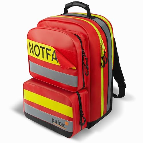 PULOX Notfallrucksack mit farbigem Modulsystem und Füllung Basic