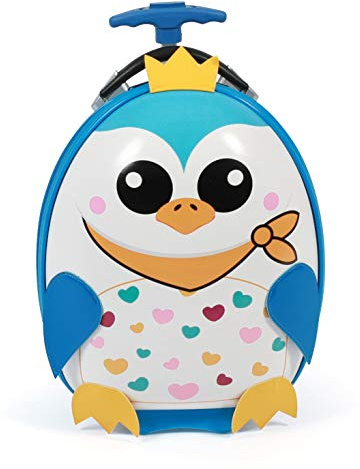 Bayer Chic 2000-396-40 Kinder-Trolley, Hartschale, Pinguin-Motiv, Kindergepäck, 40 cm, 12 Liter