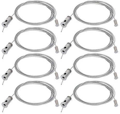 Ruilogod 8pcs 3 Meters Lighting Suspension Cable Hanging Chain Cylinder Attachment Head (id: db5 c99 65d 5c2 cf3