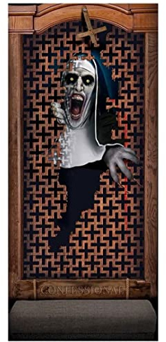 FIESTAS GUIRCA | Decoración de Puerta (80x180 cm) - Adorno para Pared, Puerta y Ventana - Ideal para Fiestas de Halloween y Celebraciones Terroríficas - Multicolor