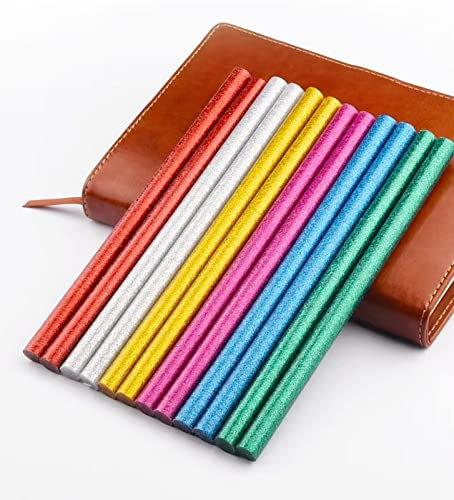 EKKJNQ 24 Stück Heißklebestifte für 7mm Heißklebepistole 11mm Heißklebepistole Heißkleber Sticks Klebestifte Holz/Kunststoff/Faser/Metall/Haushalt/Handwerk/elektronisches (7mm*100mm)