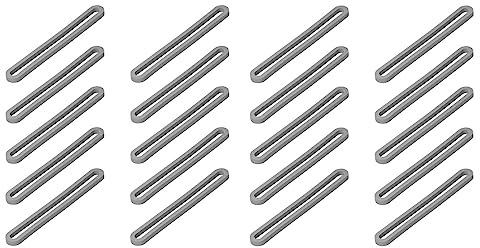 MULTIBROS 20 Anneaux de Serrage en Caoutchouc pour Tente | Élastiques ovales 130 x 5 mm - fixation auvent, bâche, camping - lot de 20 pièces