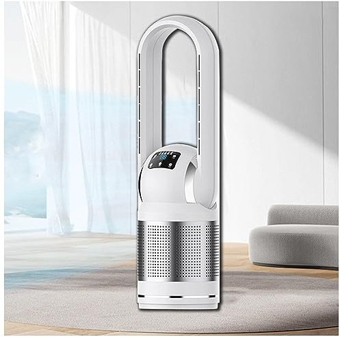 JUNZAI Ventilador de torre Con Control Remoto Pantalla Led Ventilador torre Silencioso 3 Modos 8 Velocidades Ventilador Potente Oscilación 80° Temporizador 8H