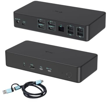 i-Tec Dockstation CADUAL4KDOCKPD2 Nero