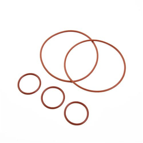 ASDGH 3 Stück Seitenbürsten-Silikon-O-Ring und 2 Stück Lidar-Silikon-O-Ring, for 65 70 75e 75 80 85 D75 D80 D85 Staubsauger-Ersatzteil Antriebsriemen Für Staubsauger