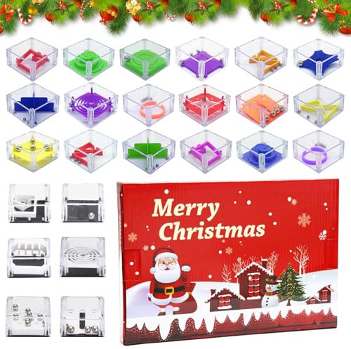 Calendario de Adviento 2024 para niños, juegos de paciencia, 24 juegos de paciencia para niños, juegos de habilidad, calendario de Navidad 2024, juegos de paciencia, mini juego de pensamiento,