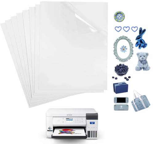 Fokroin 20 Stk sticker papier zum bedrucken, A4 Selbstklebende Folien Bedrucken, A4 Selbstklebende Folien, Bedruckbare Klebefolie, Geeignet für Laserdrucker und Tintenstrahldrucker