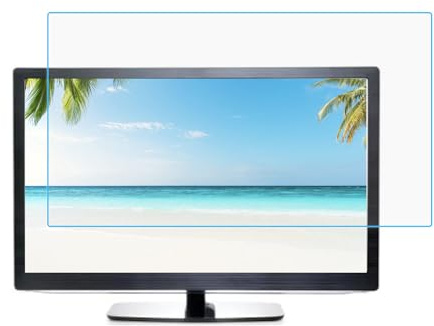 24 Zoll Bildschirmschutz für Computer, der Blaues Licht Blockiert, Anti UV Augenschutz, 16:9 Bildschirm, 5 lagige Filterfolie, Mattierter, Reflexionsarmer, Blendfreier Anti