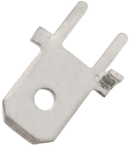 ANNBCDL 50/100 stücke 6,3 Positionierung Stecker Terminal 6,3 MM Löten Stück PCB Leiterplatten Löten Stück Mit Positionierung(Quantity 100pcs)