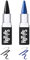 Penna per kayal, eyeliner nero e blu, impermeabile – matt eyeliner penna gel ad asciugatura rapida e resistente alle sbavature, nero e blu