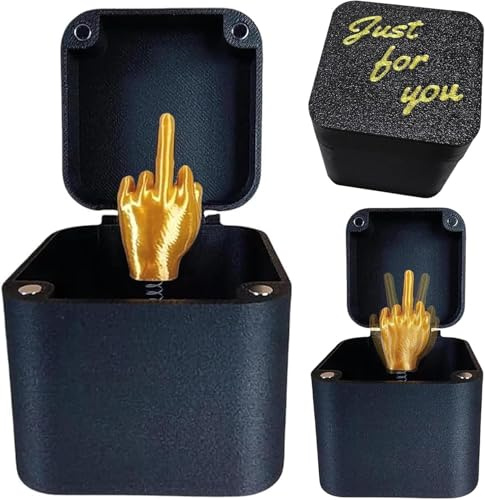 Twinsun Funny Gifts Box, Middle Finger in a Box, Perfect Secret Santa Gifts for Women & Mens, Funny Gift for Office Desk Decor Home Decor