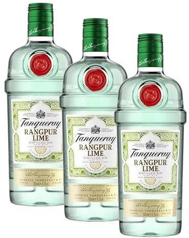 Tanqueray Rangpur Lime Gin, 700 ml (Confezione da 3)