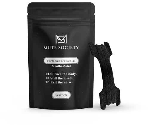 Nasenpflaster gegen Schnarchen Nose Strips ohne Magnet Nasal Schnarchstopper Anti Schnarch Nasenstrips für bessere Nasen Atmung Nasenstrips Schlaf & Sport Mute Society (Schwarz, 30 Stück)
