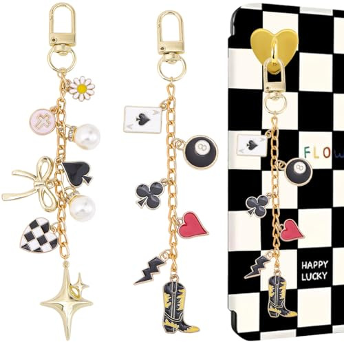 BEAMARKER 1 Boîte 2 Charms Chaînes pour Kindle Alliage Email Mignon E-Reader Charms de téléphone portable avec boucle rotative Bracelet Bracelet de montre Accessoires décoratifs pour lecteurs Amateurs