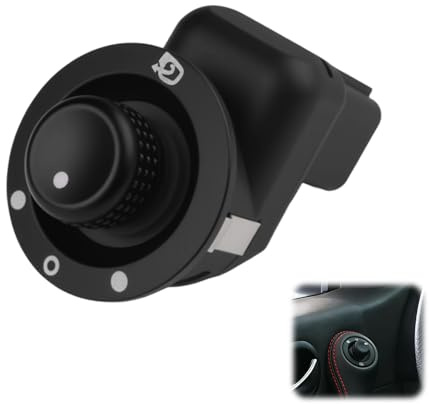 Commutateur de Rétroviseur Latéral Electrique pour Clio 3 4 Captur Modus | Bouton Rétroviseur, pour Captur 2013-2021, Clio MK4 IV 2012-2021, Modus/Grand Modus 2004-2021, 8200214921 8200676529
