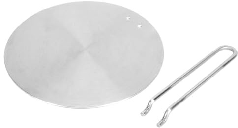 Beavorty Diffuseur de Chaleur en Acier Inoxydable Amovible pour Plaque à Induction Plaque D'adaptation de Cuisson pour Casseroles en Fonte et Céramique Accessoire Cuisine Compatible