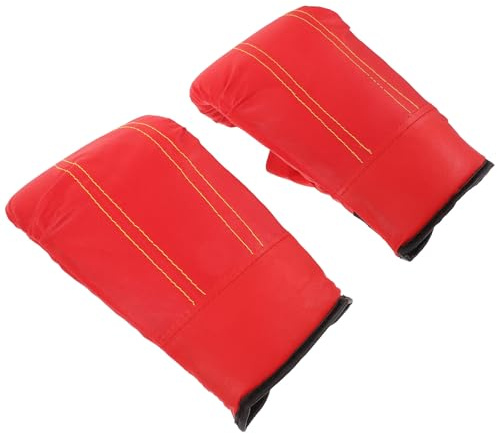QUMIIRITY Boxhandschuhe fürs Training aus Leder mit Polyurethanschaum rutschfest mit Handgelenkschutz für Kickboxen und Mixed Martial Arts