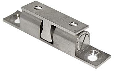 1 Doppelkugelschnäpper Schrankschnäpper Türschnäpper Möbeltürschnäpper Metall vernickelt 11 x 60mm