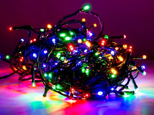Led Lichterkette 320 Lämpchen bunt für innen und außen Strombetrieben