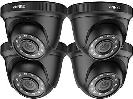 ANNKE 4-Packed HD-TVI 1080P Home Security Surveillance Cameras, 2MP Day Night Vision, Smart Color Night Vision, IP67 Weatherproof Housing