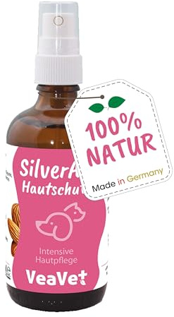 cdVet SilverAid Hautschutzspray Tiere 100ml - Mikronisiertes Silber & Pflegende Öle für natürliche Tierhautpflege