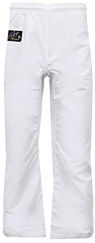 Playwell Elite Karate mjuk mikro fiber vit ultralätt kampsportbyxor Vitt 2/150cm