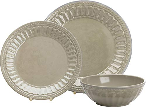 Flamefield Amalfi Crockery Set 12 Pieces Sand