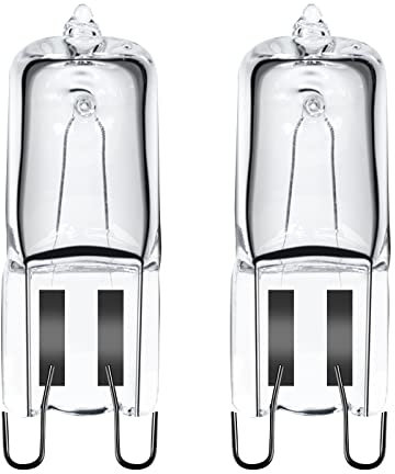 GMY Ampoule Halogène G9 Pour Four 25W 230V, Ampoule G9 Pour Four Ampoule à Tolérance de 300°C, Lot de 2