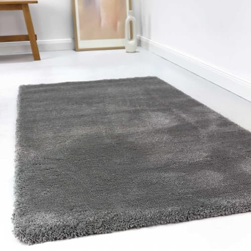 Wecon Home relaxx Hochflorteppich, 80 x 150 cm, Taupe grau