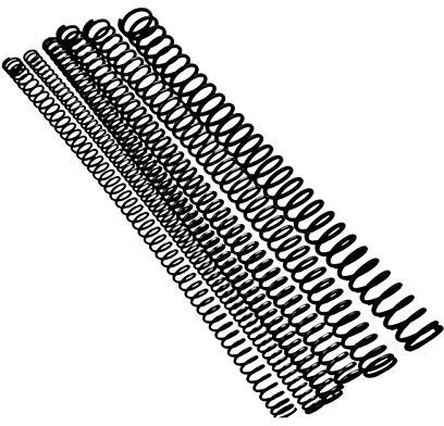 Druckfedern 1 Stück Schwarz Y-Typ Feder Manganstahl Druckfeder Durchmesser 1 mm Außendurchmesser 6-15 mm Länge 305 mm 1 x 9 x 305 mm Federstifte (Color : 1x8x305mm, Size : One Size) (1x10x305mm One