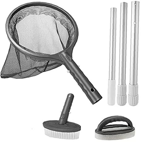 REACHYEA Neues Pool-Reinigungsset, Whirlpool-Zubehör-Set mit Blattnetz, zur Reinigung von Schwimmbad, Whirlpool und Spa