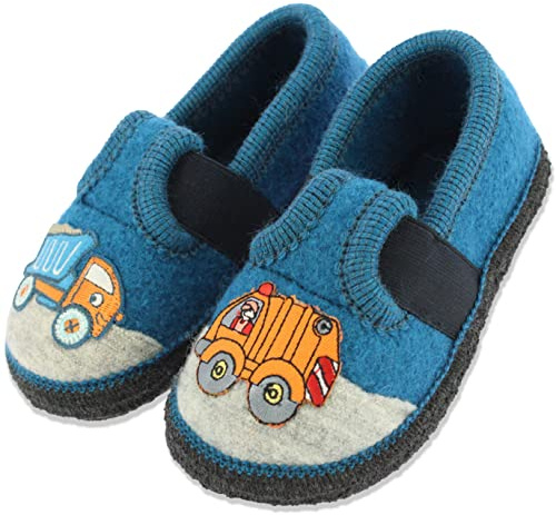 Beck Boys Truck Slippers, blue, 1.5 UK