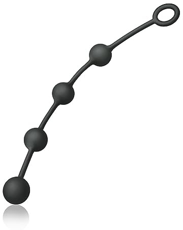 SXOVO Bolas Anales, Plug Anal con 4 Bolas y Anillo Tórico, Dilatador Anal para Sexo Anal Masaje Prostático, Juguetes Sexuales para Hombre Mujer Pareja (S)