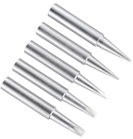 CoCud Lötspitzen, 4x41mm 0.8D+1.2D+1.6D+2.4D+3.2D, Feine Lötspitzen Ersatz für Lötkolben Lötstation - (Anwendungen: für Lötkolben Lötstation), 5 Stück